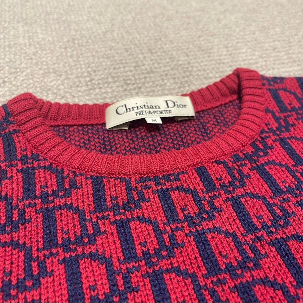 Dior Rare Vintage Trotter Monogram Sweater - Picture 7 of 8